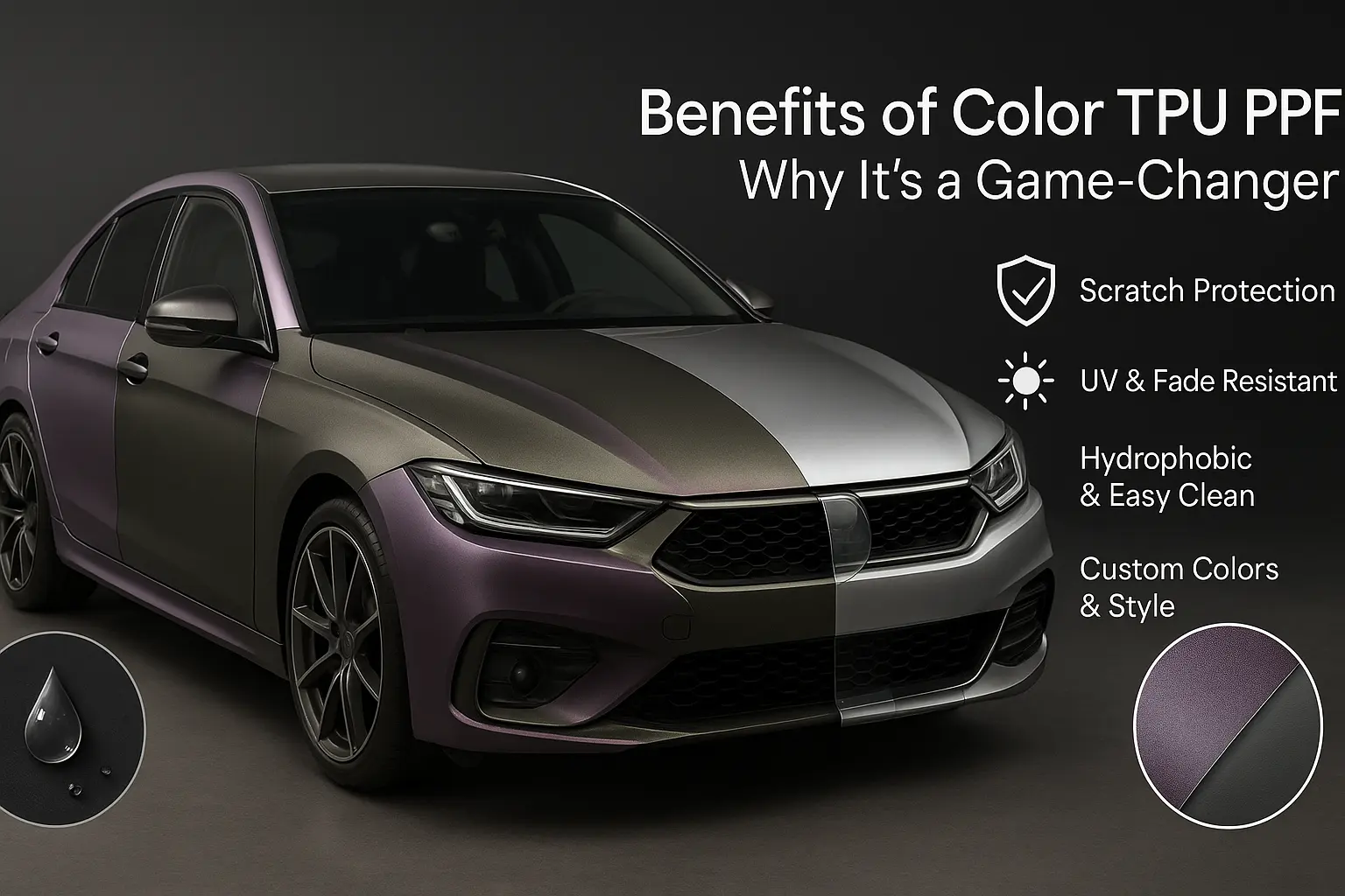 Преимущества цветного TPU PPF