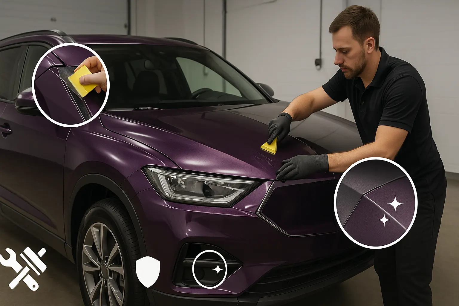 Цветная инсталляция PPF