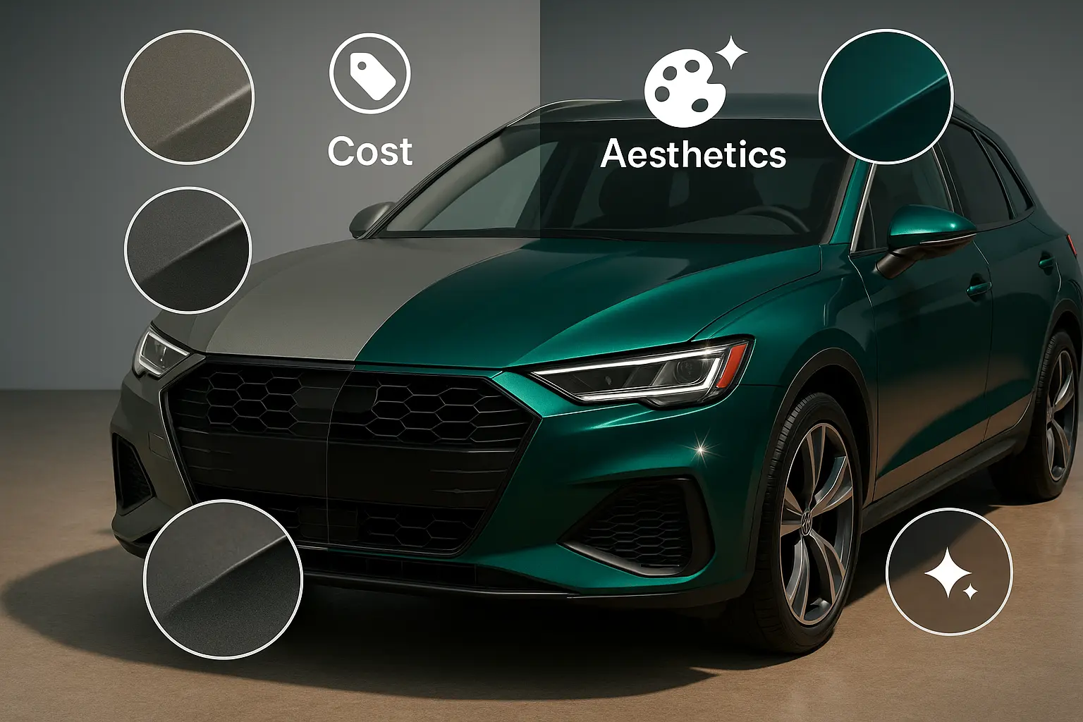 Стоимость цвета TPU PPF против эстетики