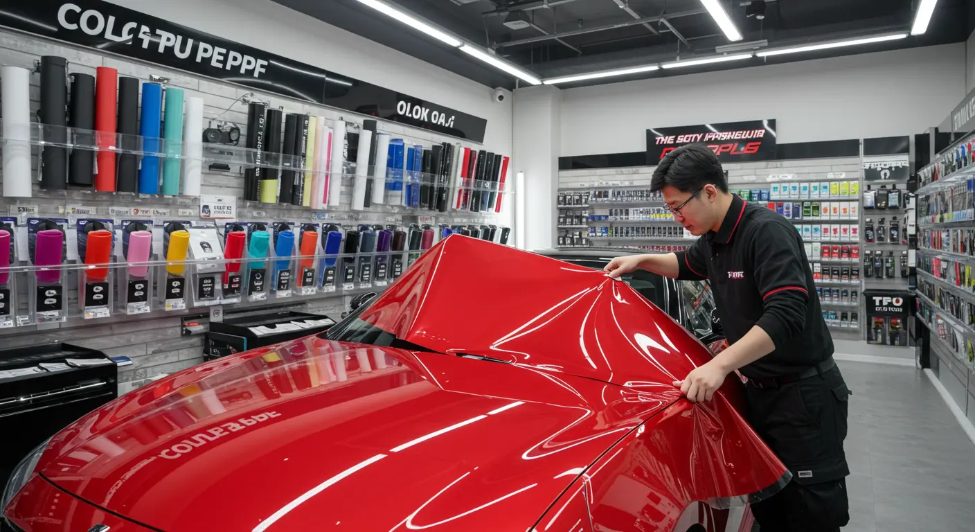 цветной магазин TPU PPF в Корее