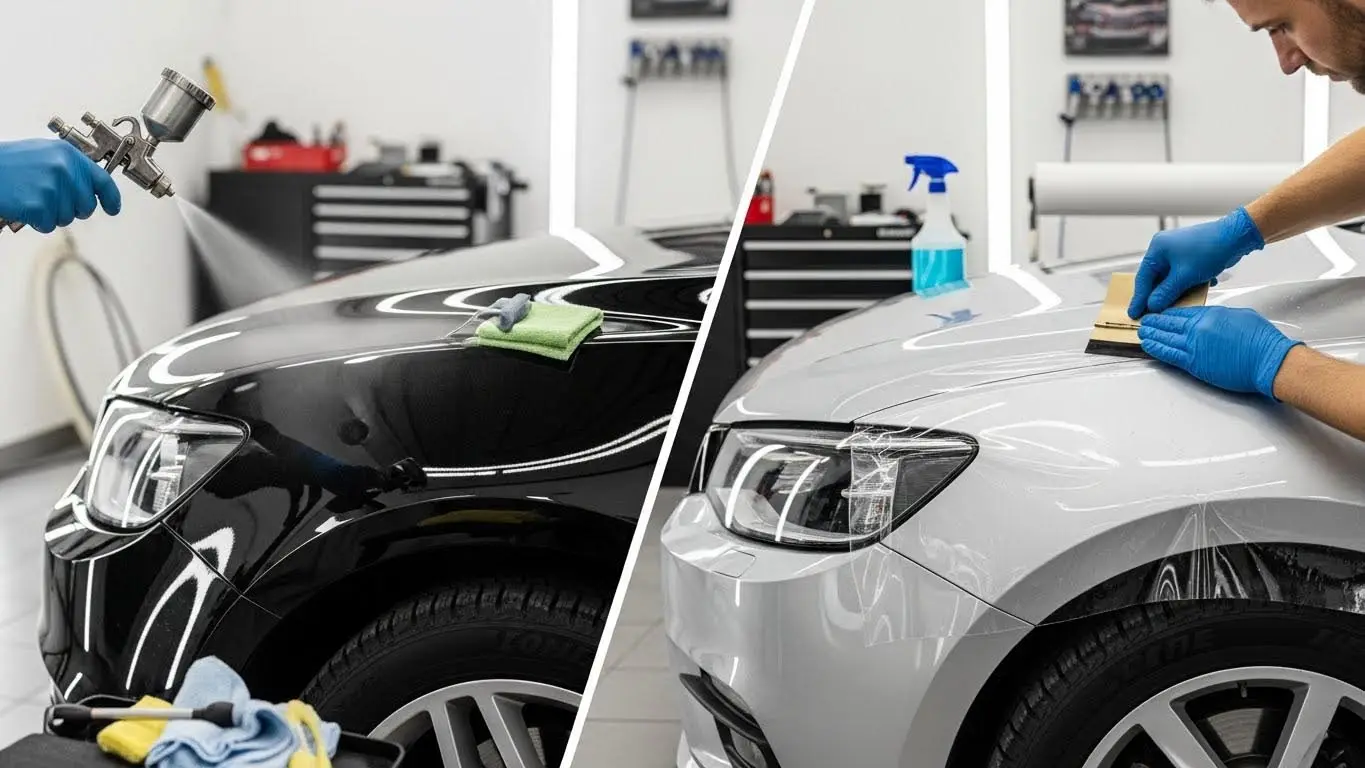 Spray-On Car Coating vs. Traditional Paint Protection Film (PPF)