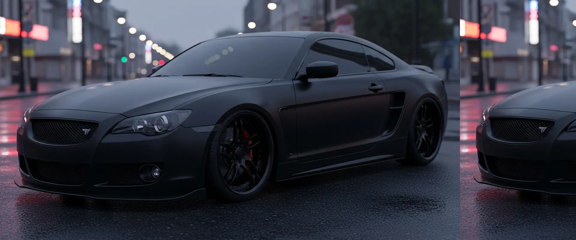 Black Matte для баннера автомобиля