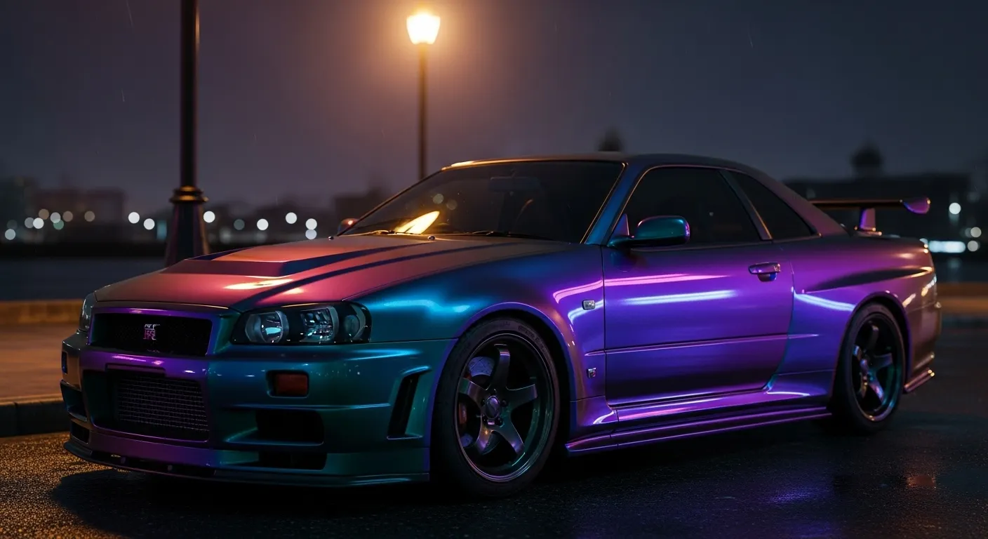 Полуночный фиолетовый цвет