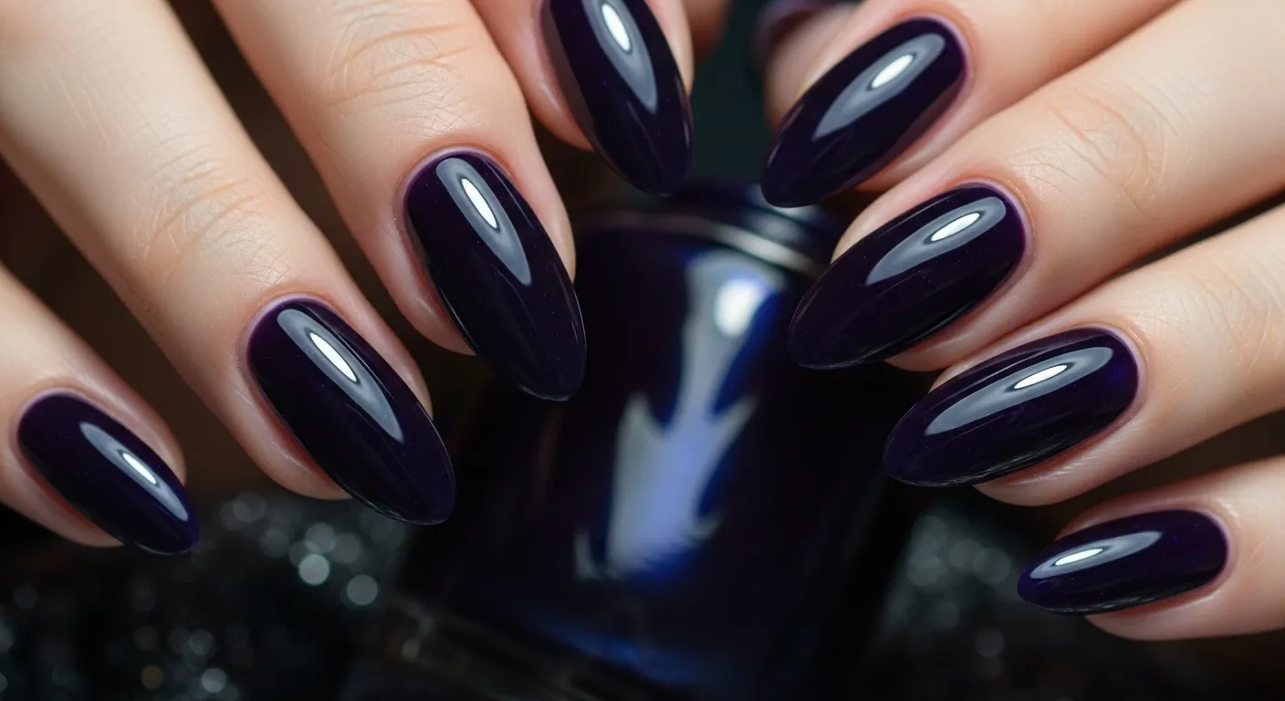 Ногти Midnight Purple