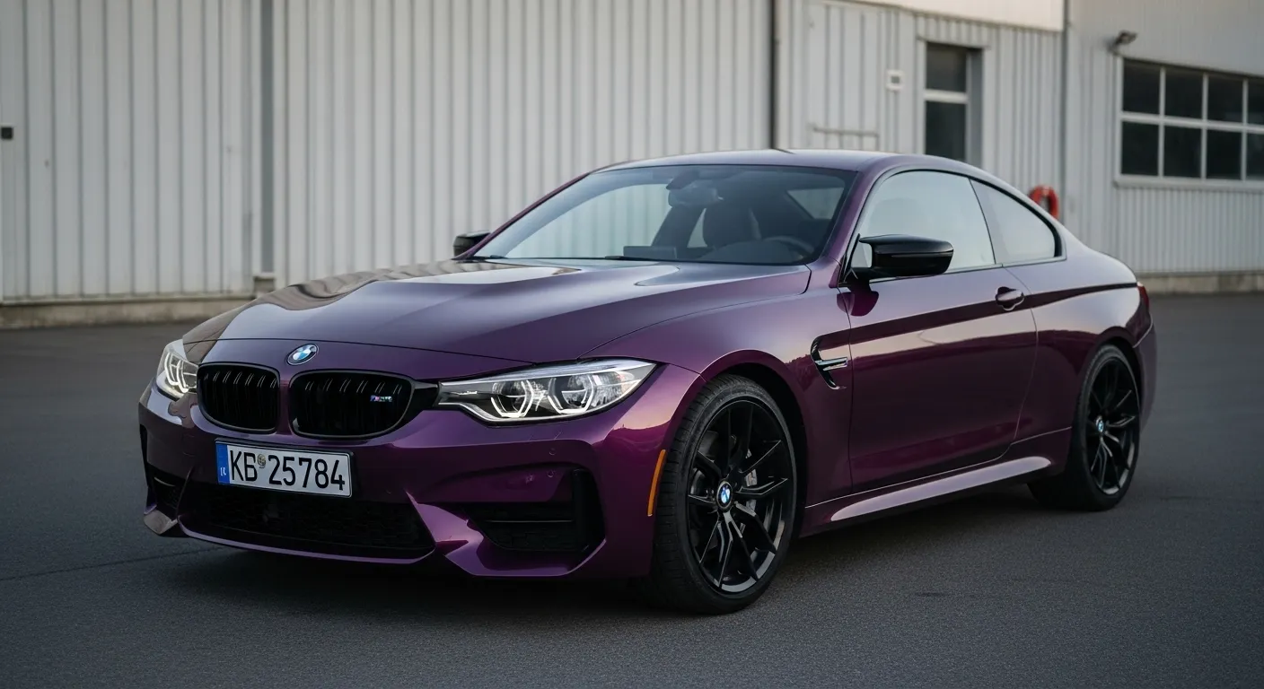 фиолетовый BMW
