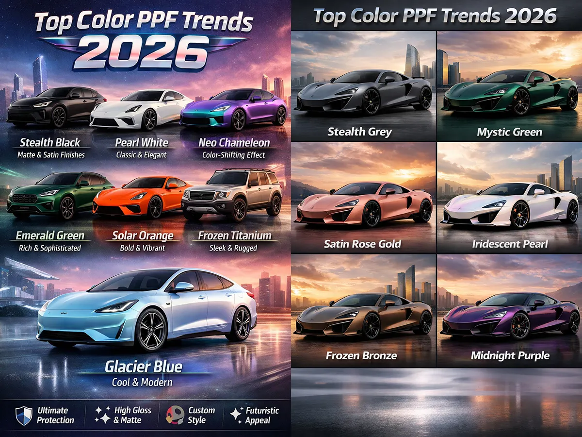 Цветной PPF 2026 Тенденция