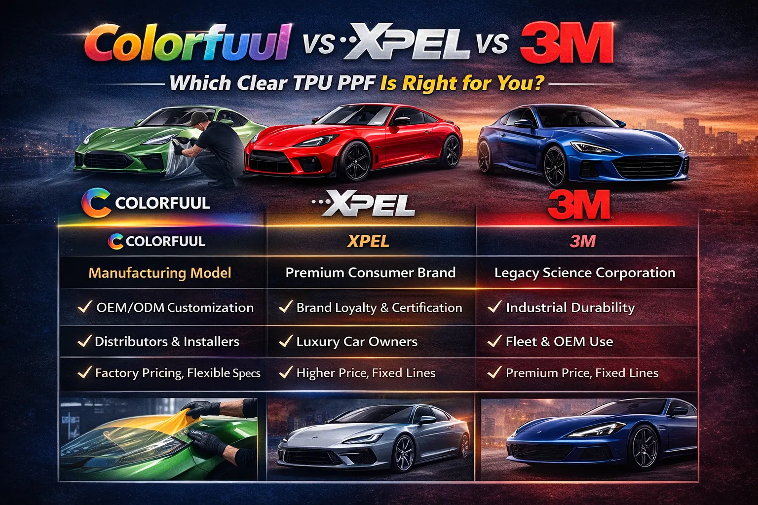 Вверх 10 Производители PPF Clear TPU в США (2026 Глубокое сравнение)
