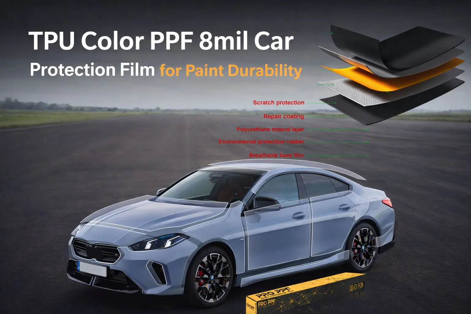 Защитная пленка TPU Color PPF 8mil: Лучшее решение по уходу за покраской автомобиля